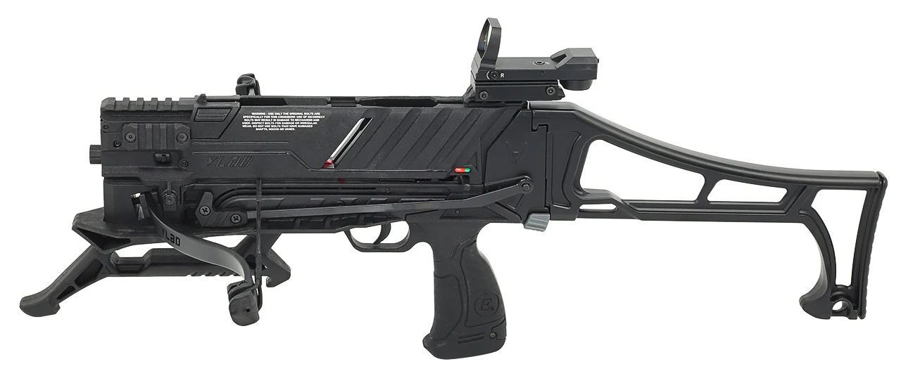 VLAD Pistolenarmbrust mit Magazin und Schulterstütze - 60 lbs / 90 lbs Zuggewicht - Image 2