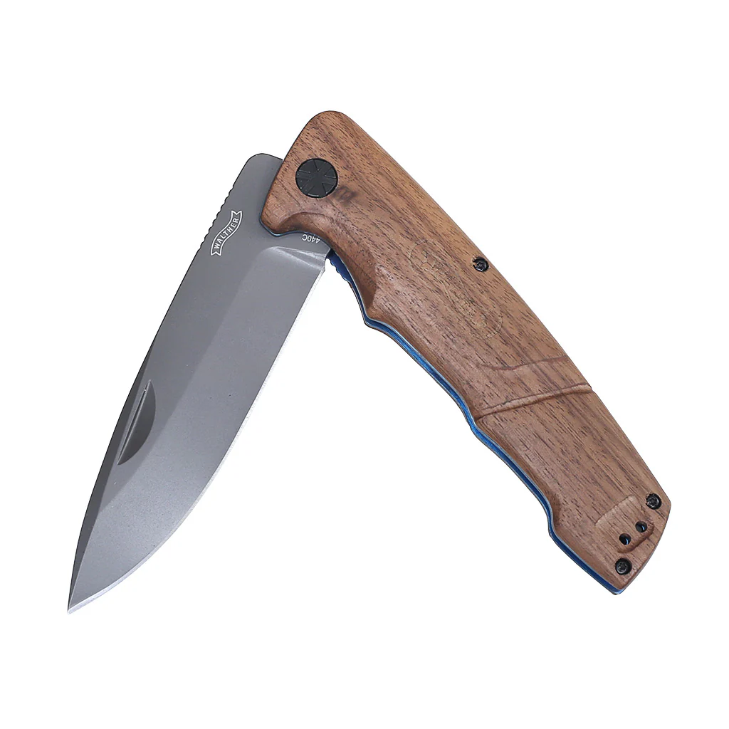 Walther BWK 7 - Blue Wood Knife - Outdoor Klappmesser - Image 4