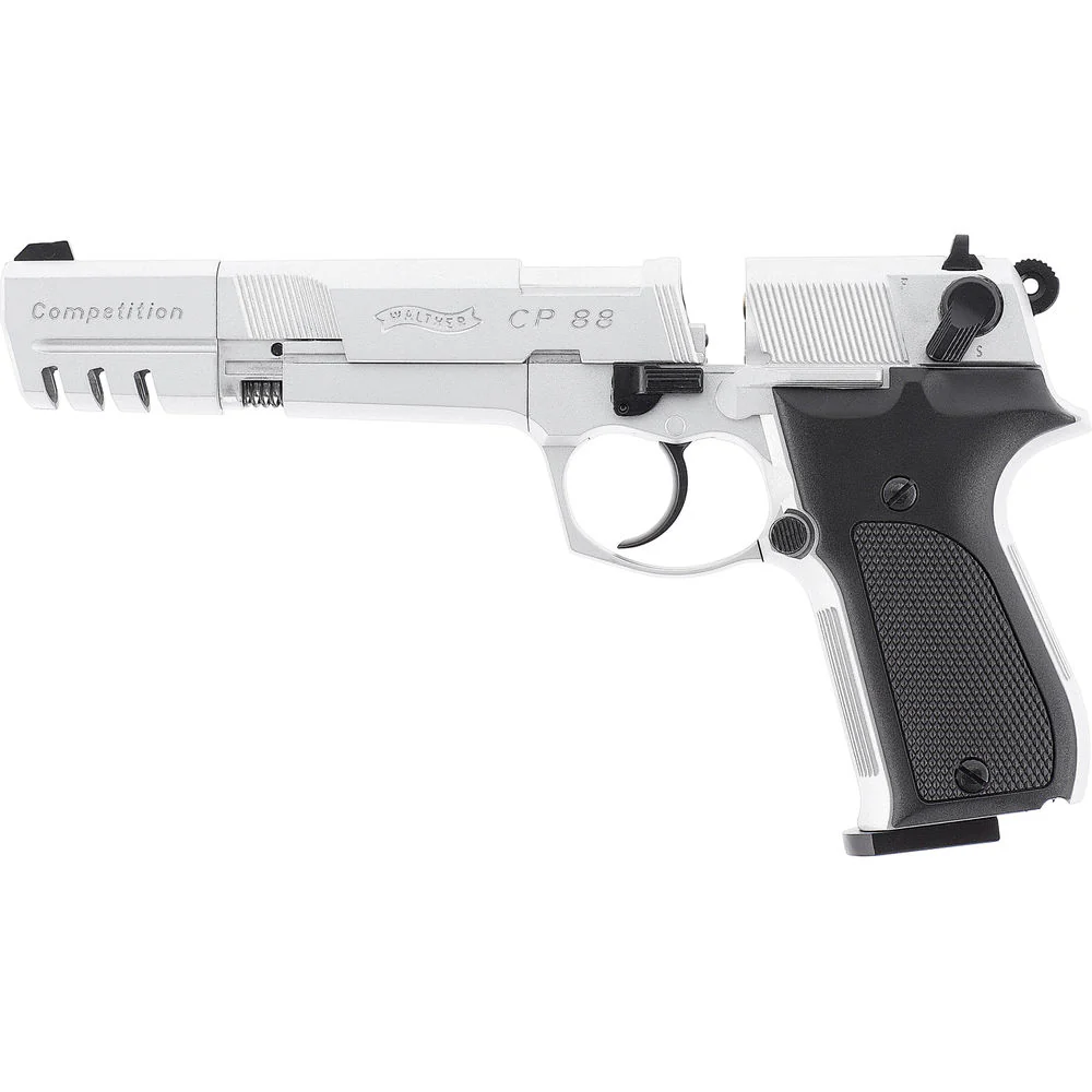 Walther CP88 Competition Vernickelt CO2 Luftpistole 4,5mm - Image 2