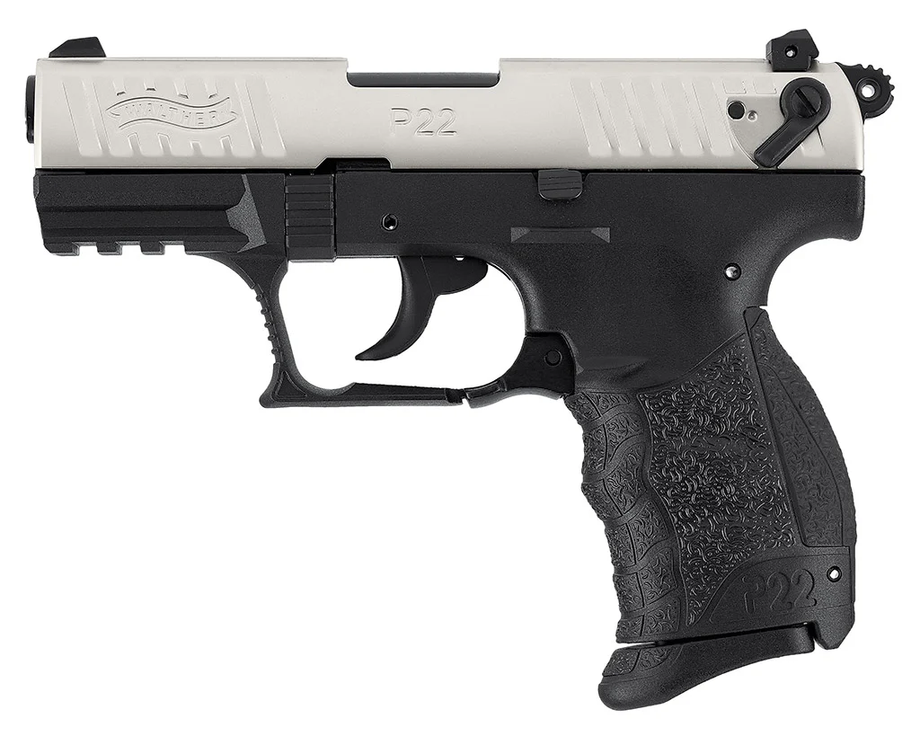 Walther P22Q NKL Vernickelt Schreckschusspistole 9mm PAK
