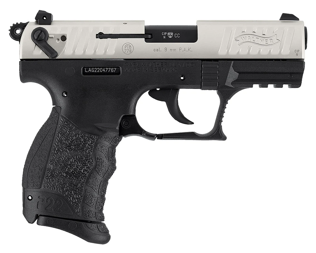 Walther P22Q NKL Vernickelt Schreckschusspistole 9mm PAK - Image 3