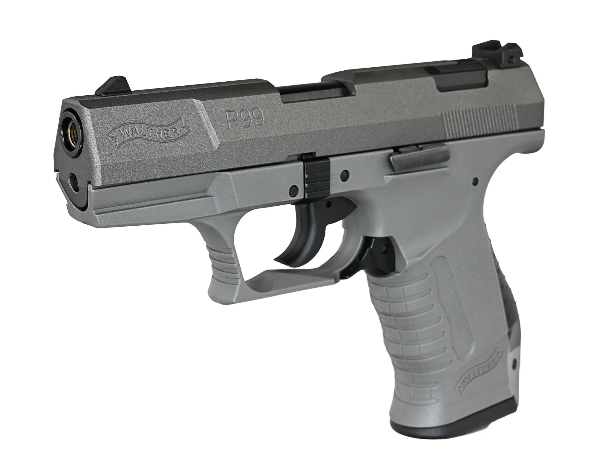 Walther P99 SV Schreckschuss Pistole 9mm PAK Gray |Stahlverschluss| Cerakote - Image 2