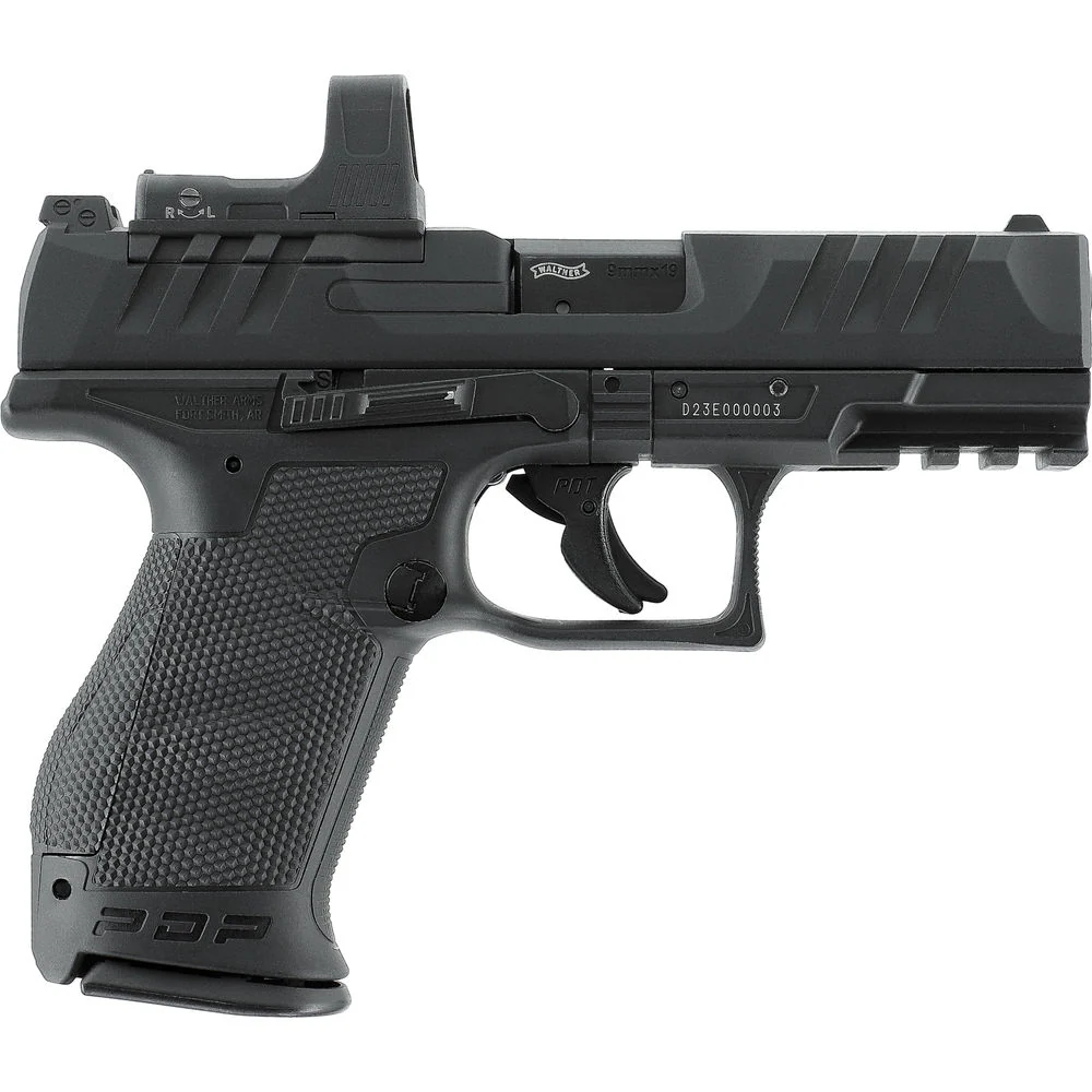 Walther PDP Compact 4" 4,5 BB Set – CO₂ Blowback Luftdruckwaffe mit Umarex RDS 8 - Image 3