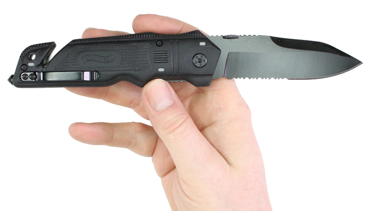 Walther Rescue Knife Rettungsmesser schwarzer Griff - Image 6