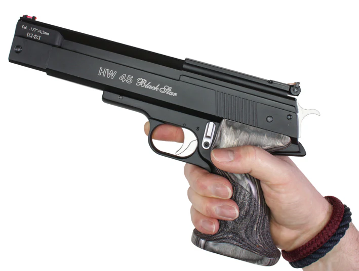 Weihrauch HW45 Black Star GEN2 Luftpistole 4,5mm mit Rail - Image 5
