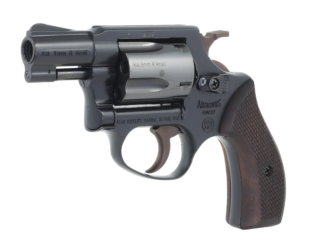 Weihrauch HW37 Schreckschussrevolver 9mm RK mit Holzgriffschalen