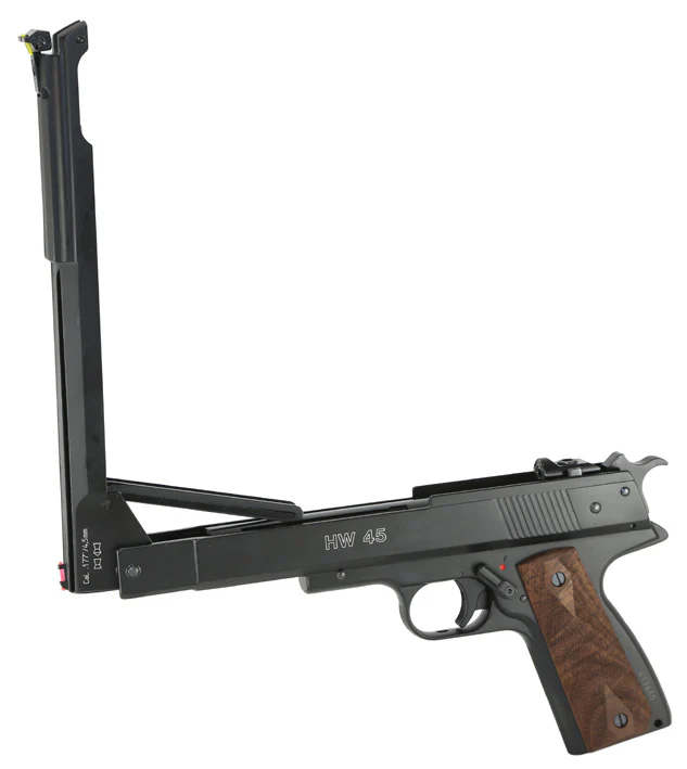 Weihrauch HW45 Luftpistole im Kaliber 4,5mm mit Rail - Image 3