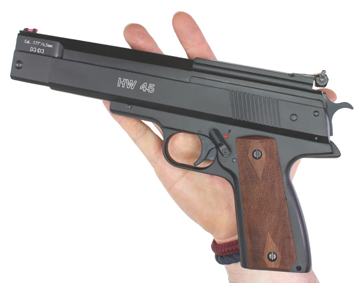 Weihrauch HW45 Luftpistole im Kaliber 4,5mm mit Rail - Image 6