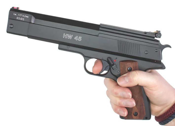 Weihrauch HW45 Luftpistole im Kaliber 4,5mm mit Rail - Image 7