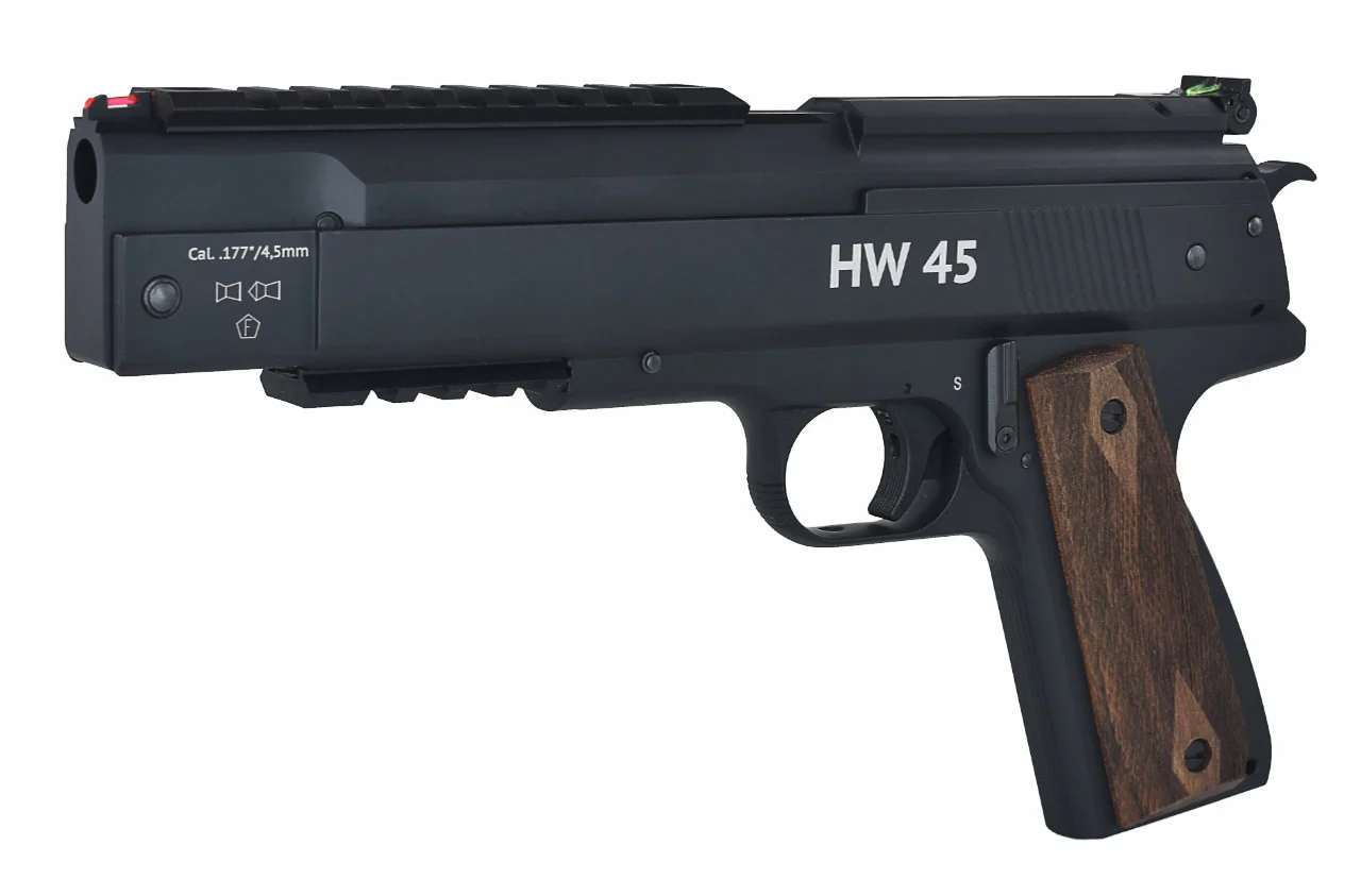 Weihrauch HW45 Luftpistole im Kaliber 4,5mm mit Rail - Image 9