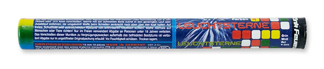 Leuchtsterne 4 Farben Zink Feuerwerk für Schreckschuss - Image 2