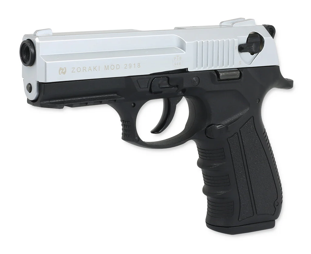 Zoraki 2918 Matt Chrom Schreckschuss 9mm PAK - Image 4