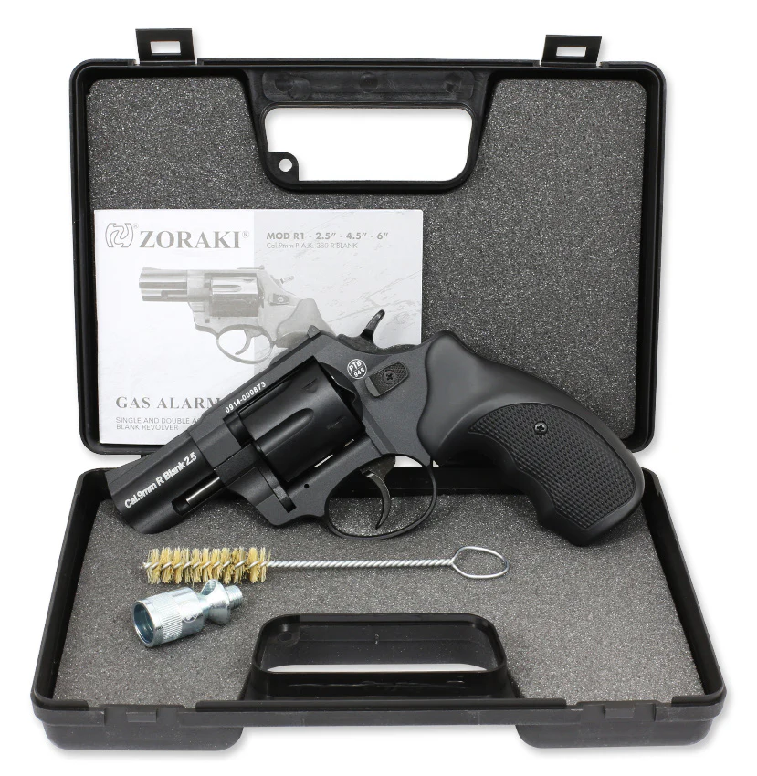 Zoraki R1 Schreckschuss Revolver schwarz 2,5 Zoll 9mm RK - Image 5