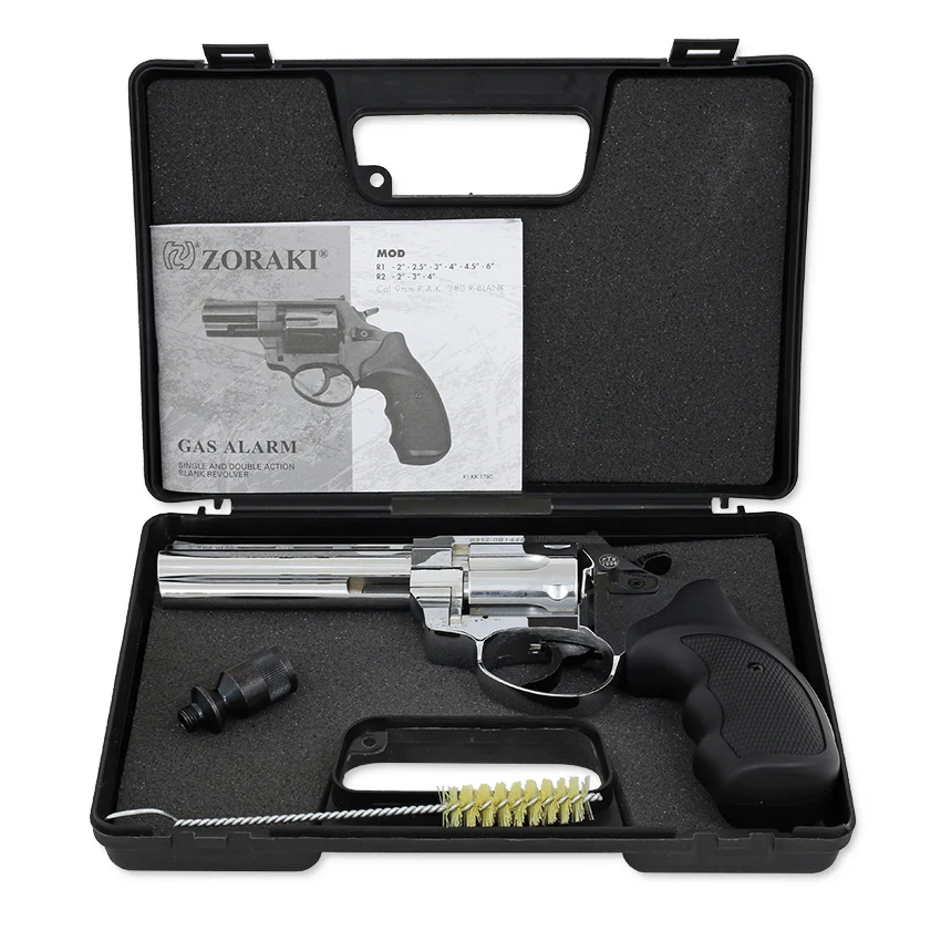 Zoraki R1 Schreckschuss Revolver Chrom 4,5" Zoll Kaliber 9mm RK - Image 4
